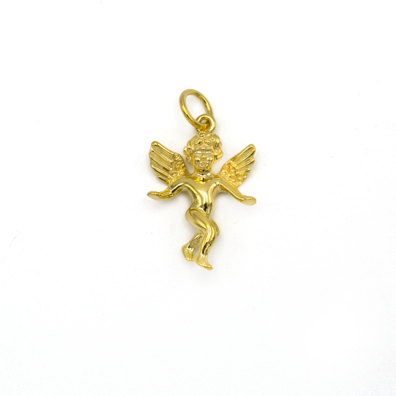 Pendentif ange en or 8 carats. 17 mm. 1.59 gr