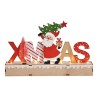 Kerstman XMAS hout 30x19x5cm