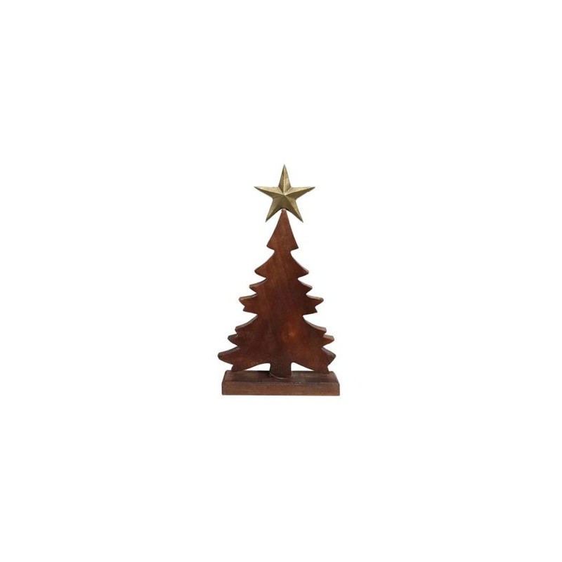 Sapin décoratif en bois 43x23x6cm