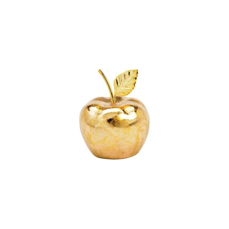 Keramische gouden appels 12x9x9cm