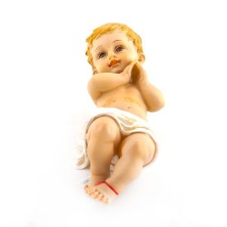 Statue de l’enfant Jésus en résine. 22  cm