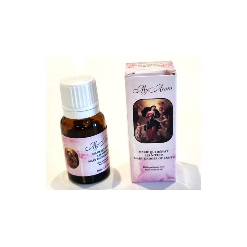 10 ml fles Rose Marie essentiële olie die knopen losmaakt