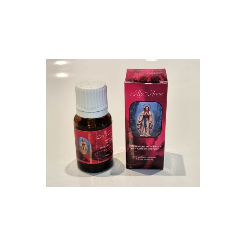 Flasje 10 ml aromatische essentiële olie Roze rood ND Lourdes