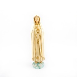 Statue de Notre Dame de Fatima en résine. 20 cm
