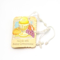 Bracelet de communion en corde avec petite carte