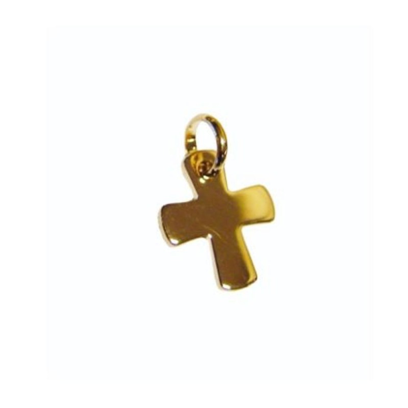 Pendentif croix carrée 16mm PL.Or