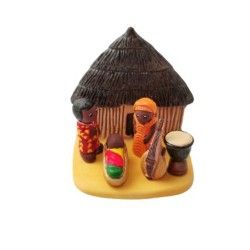 Creche ceramique BLOC 7/8 cm-CAMEROUN 