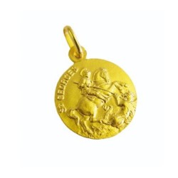 Médaille 13mm Pl. Or St. Georges