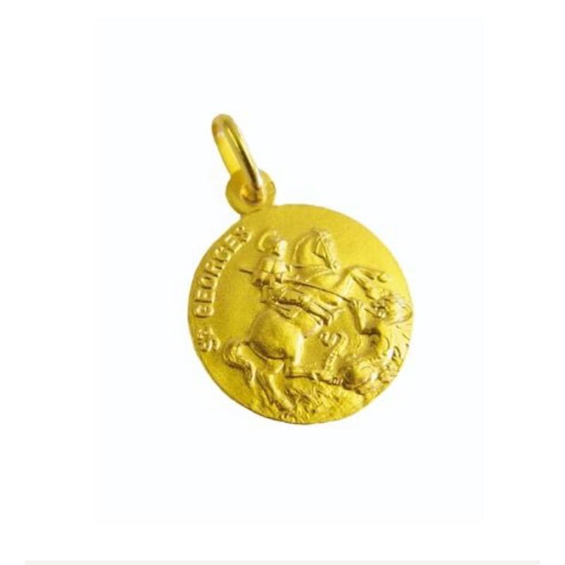 Gouden 18 mm St Georges medaille