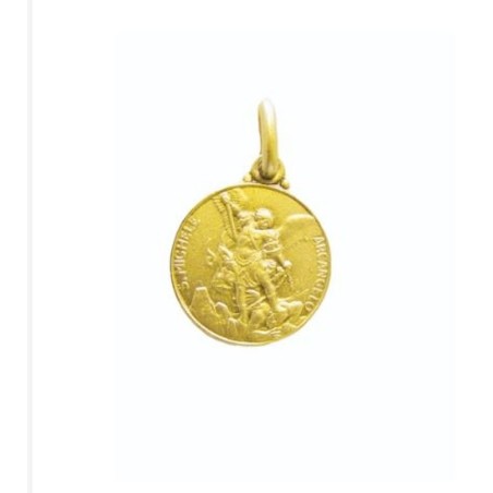 Médaille St. Michel Pl. Or 14mm