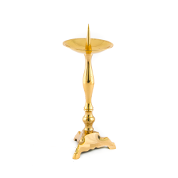 Gouden kaarshouder.25 cm