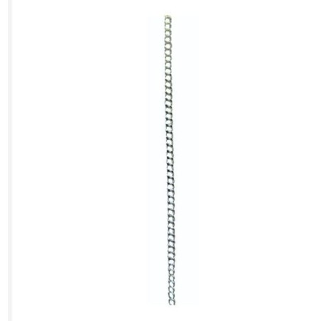 Chaine GOURMETTE métal argenté 60cm