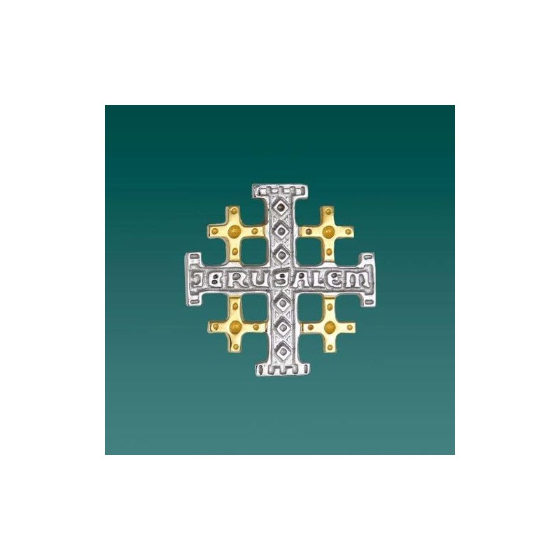 Pendentif croix de Jérusalem Argent S925