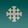 Pendentif croix de Jérusalem Argent S925