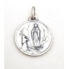 Médaille de l'Apparition de Lourdes en argent. 18 mm