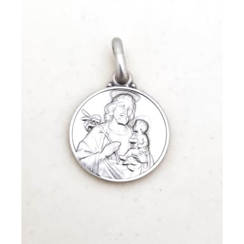 Médaille de Saint Joseph en argent. 14 mm