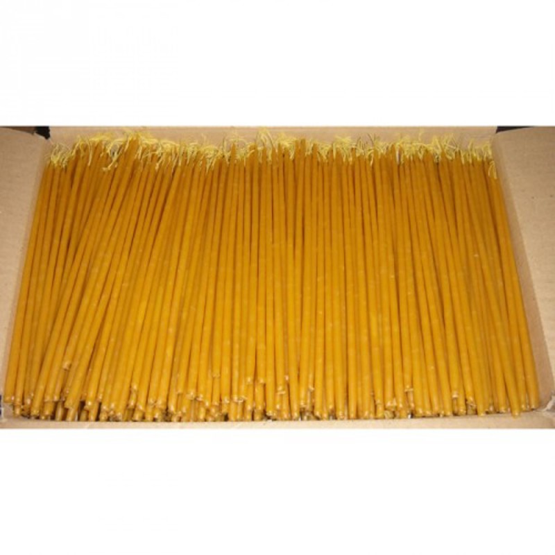 10 Bijenwas kaarsen D:7mm/L:220mm (10pcs) 