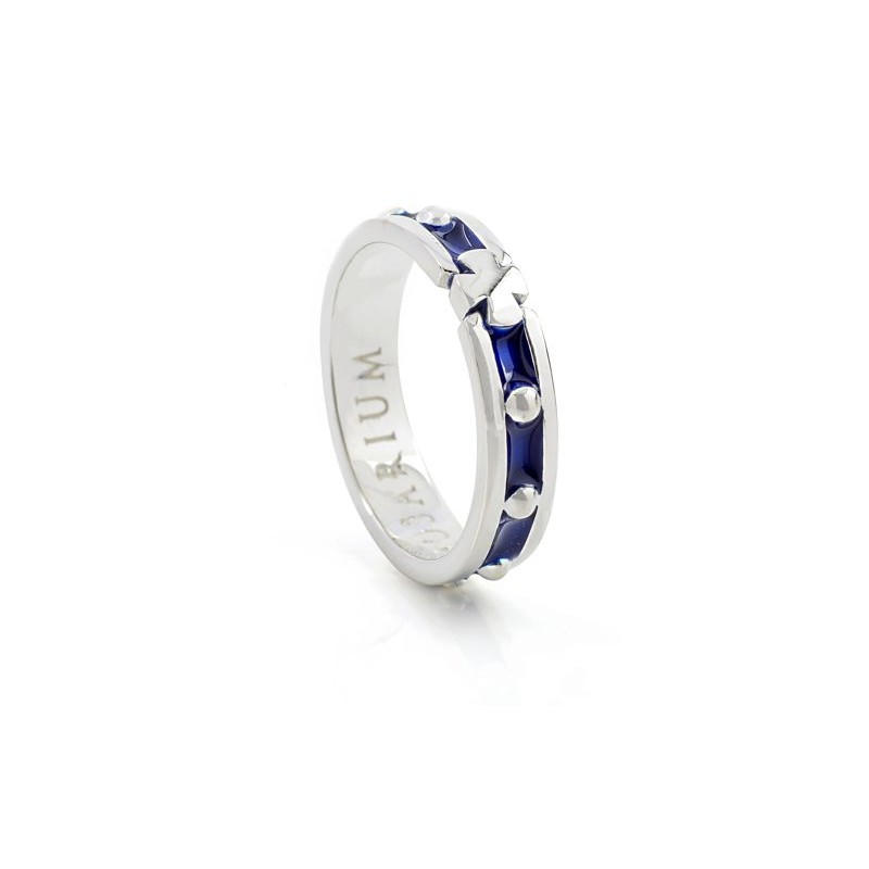 Bague Dizainier en Argent S925 et Email