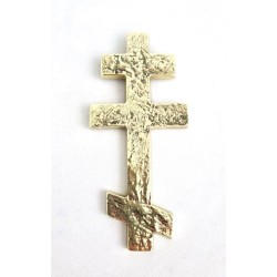 Croix en bronze Orthodoxe 140x65mm
