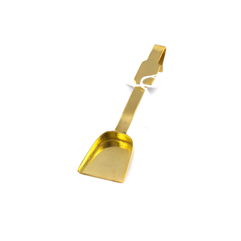 Gouden wafellepel.12,5 cm