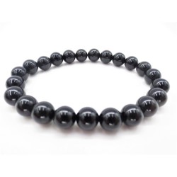 Bracelet en pierre d'onyx. perles de 8 mm