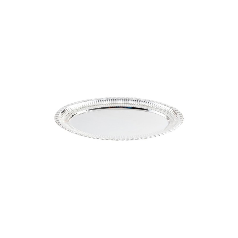 Plateau pour set carafe 30-679 laiton plaqué argent