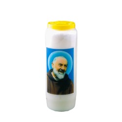Bougie neuvaine avec Padre Pio