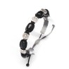 Bracelet St Benoit bois noir sur corde