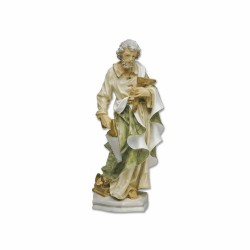 Statue peinte de Saint Joseph en porcelaine. 40 cm