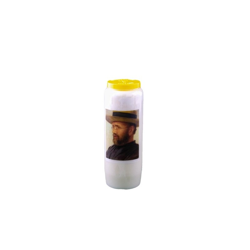 Bougie neuvaine au Père Damien