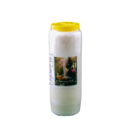 Bougie neuvaine avec message de la vierge DE