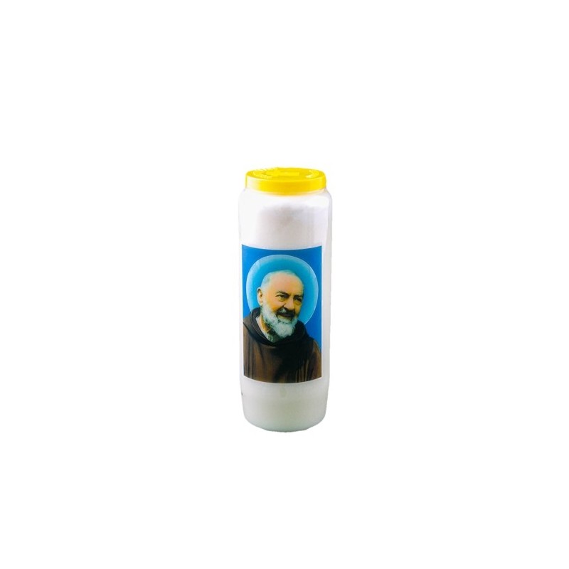Bougie neuvaine avec Padre Pio