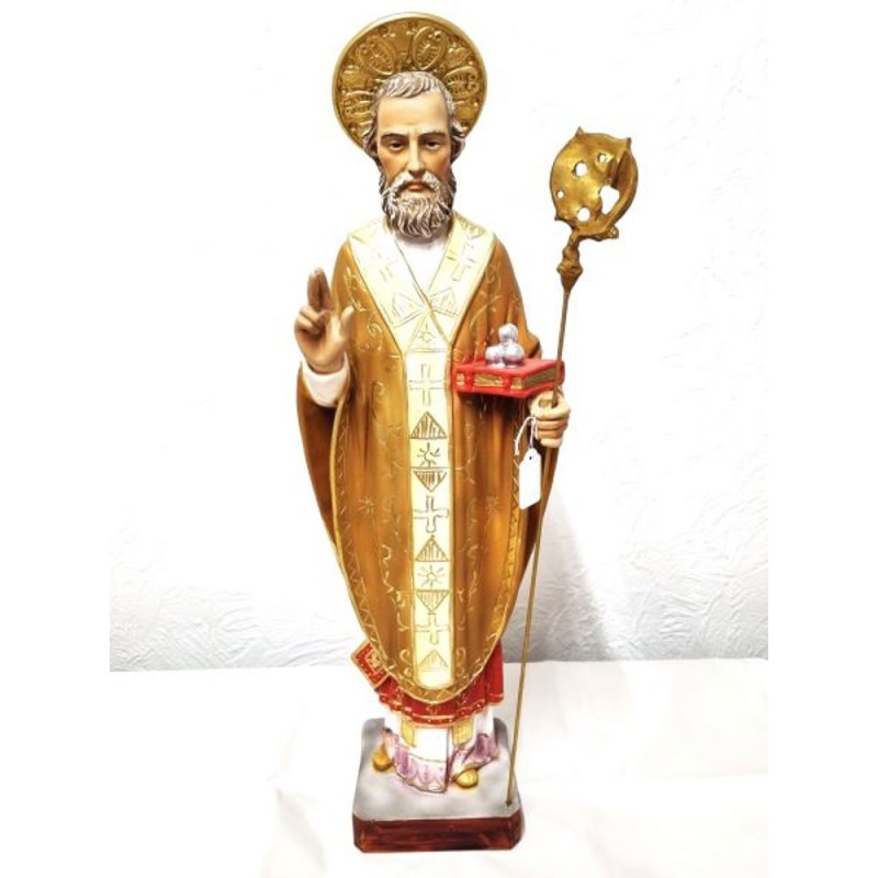 Statue de Saint Nicolas en résine. 65 cm