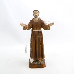 St. Franciscus beeld van hars. 20 cm