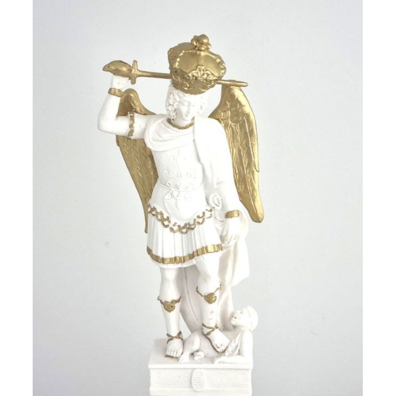 Statue St. Michel 30cm resine