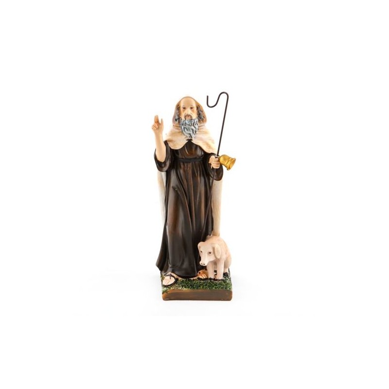 Statue de Saint Antoine Ermite en résine. 20 cm