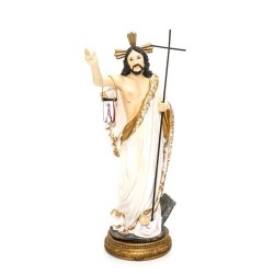 Statue du Christ Ressuscité en résine. 22.2 cm