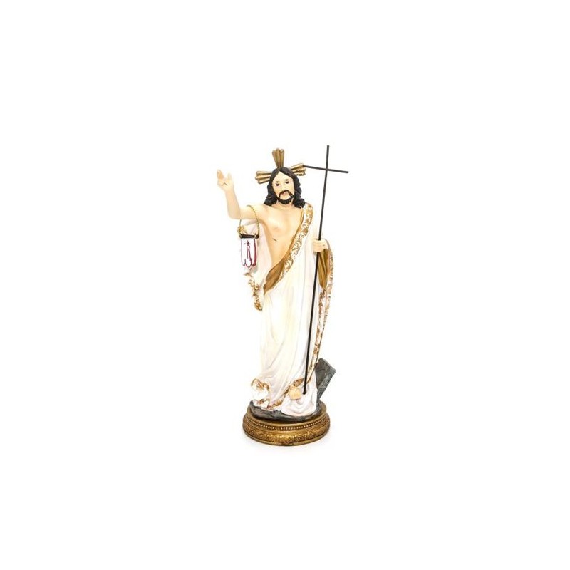 Statue du Christ Ressuscité en résine. 22.2 cm