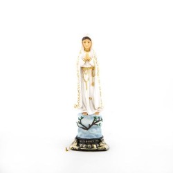 Statue de Notre Dame de Fatima en résine. 12 cm