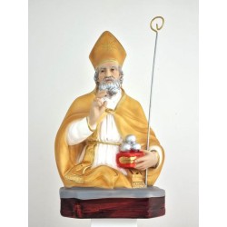 Statue buste de St Nicolas 35 cm résine