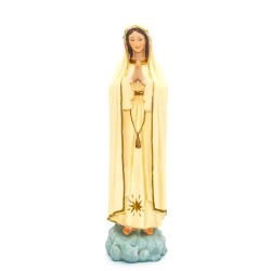 Statue de Notre Dame de Fatima en résine. 30 cm