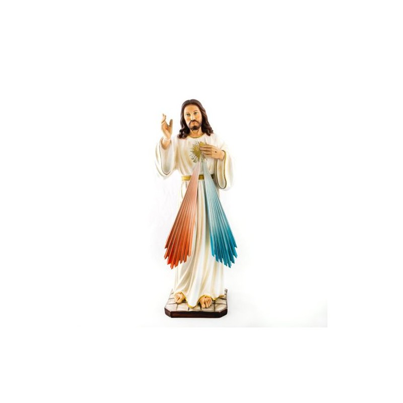 Beeld van Christus de Barmhartige van hars. 60 cm