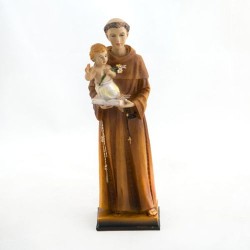 Statue de Saint Antoine en résine. 20 cm