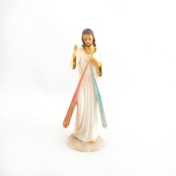 Statue du Christ Miséricordieux en résine. 20.5 cm