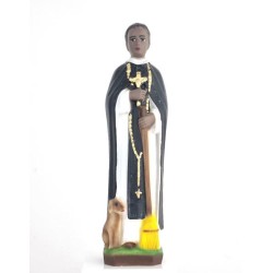 Statue St Martin de Porres 20cm résine