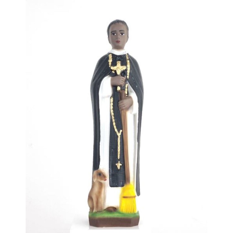 Statue St Martin de Porres 20cm résine