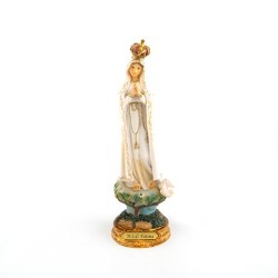 Statue de Notre Dame de Fatima en résine. 24 cm