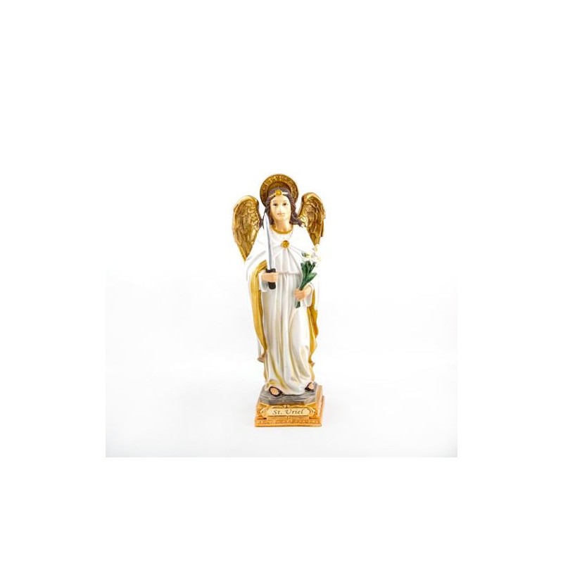 Statue de l'Archange Uriel en résine. 22.5 cm