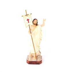 Statue de la résurrection de Jésus en résine. 30 cm