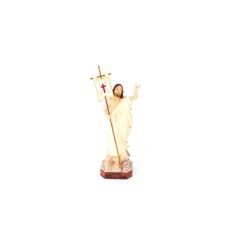 Statue de la résurrection de Jésus en résine. 30 cm